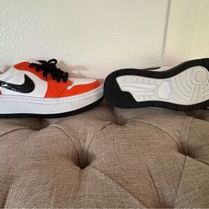 Nike Orange and White Athletic Shoes